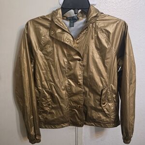 Ralph Lauren Metallic Gold Bomber Jacket